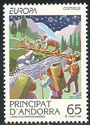 Serie sellos Andorra 258. Europa. Cuentos y leyendas