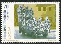 Serie sellos Andorra 264. Europa