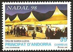 Serie sellos Andorra 267. Navidad