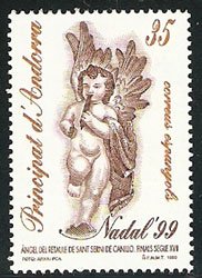 Serie sellos Andorra 274. Navidad