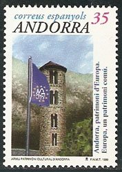 Serie sellos Andorra 275. Andorra, patrimonio de Europa