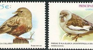 Serie sellos Andorra 292-93. Patrimonio Natural
