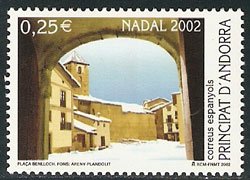 Serie sellos Andorra 300. Navidad