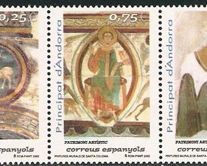Serie sellos Andorra 301-03. Patrimonio artístico