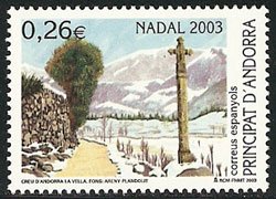 Serie sellos Andorra 311. Navidad