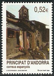 Serie sellos Andorra 316. Patrimonio arístico nacional