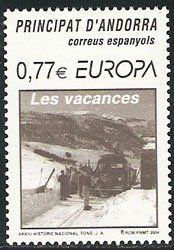 Serie sellos Andorra 317. Europa. Las Vacaciones