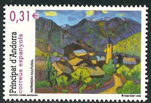 Serie sellos Andorra 360. Patrimonio Cultural