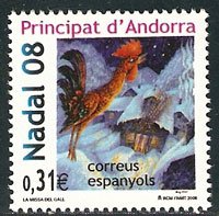 Serie sellos Andorra 361. Navidad