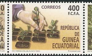 Sellos Guinea Ec. 408-10.Año Internacional Planeta Tierra