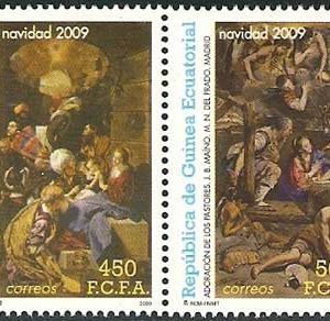 Sellos Guinea Ec. 426-29.Navidad 2009