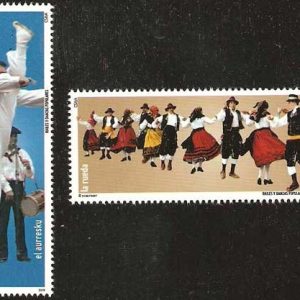 4492-93.Bailes y danzas populares.El aurresku y la rueda