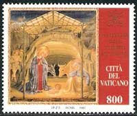 Serie sellos Vaticano 1089. Navidad