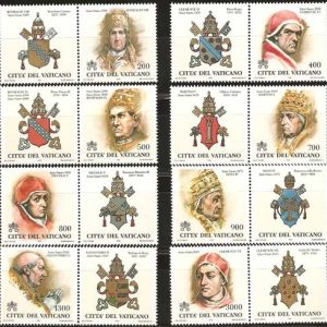 Serie sellos Vaticano 1096-03. Papas y Años Santos