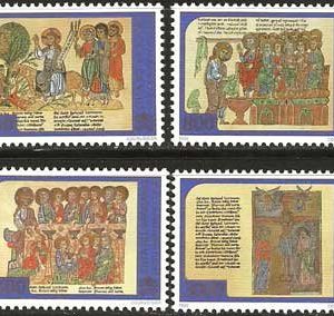 Serie sellos Vaticano 1114-17. Hacia el Año Santo 2000