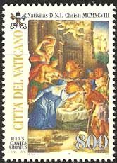 Serie sellos Vaticano 1120. Navidad
