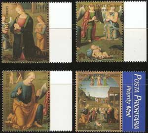 Serie sellos Vaticano 1177-80. Navidad