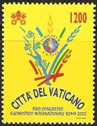 Serie sellos Vaticano 1197. 47º Congreso Eucarístico Int.