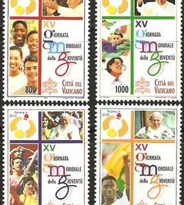 Serie sellos Vaticano 1198-01. XV Jornada Mundial Juventud