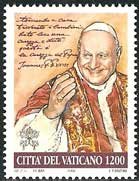 Serie sellos Vaticano 1203. Beatificación Papa Juan XXIII