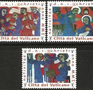 Serie sellos Vaticano 1247-49. Navidad