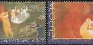 Serie sellos Vaticano 1270-71. Europa