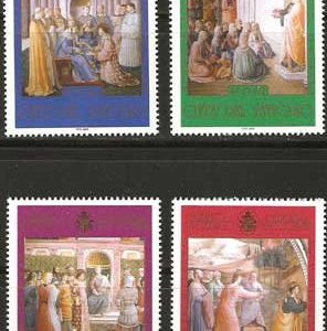Serie sellos Vaticano 1309-12. Restauración Capilla Niccolina