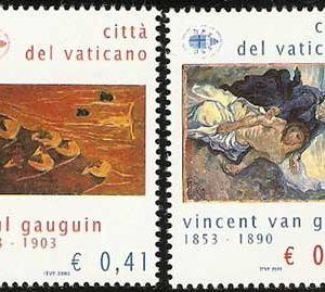 Serie sellos Vaticano 1316-17.Grandes maestros Pintura siglo XIX