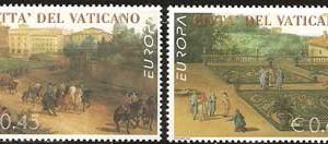 Serie sellos Vaticano 1343-44. Europa