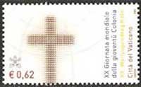 Serie sellos Vaticano 1377. XX Día Mundial Juventud