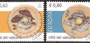 Serie sellos Vaticano 1378-79. Europa