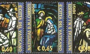 Serie sellos Vaticano 1421-23. Navidad