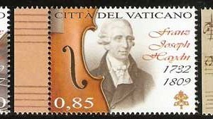 Serie sellos Vaticano 1507-09. Día de la Música