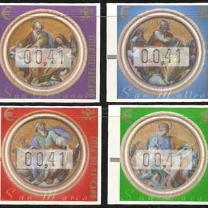 Serie sellos Vaticano Franqueo Automático. Año 2002