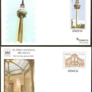 120-21. Sobre Entero Postal Feria Nacional del Sello (2 sobres)