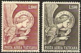 Serie sellos Vaticano Aéreo 53-54