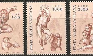 Serie sellos Vaticano Aéreo 60-62