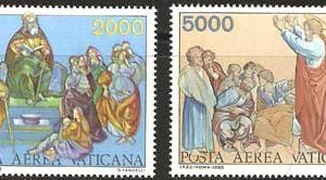Serie sellos Vaticano Aéreo 73-74