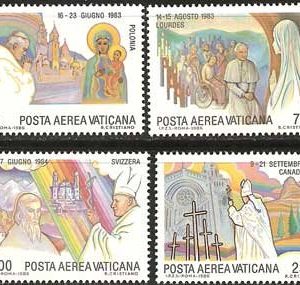 Serie sellos Vaticano Aéreo 75-82