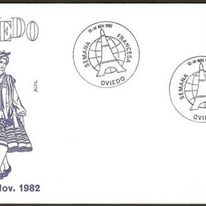 0225. Matasellos Semana Francesa (Oviedo- 13-14/11/82)
