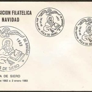 0228. Matasellos Exp. Filatélica Navidad (Pola de Siero- 1982)