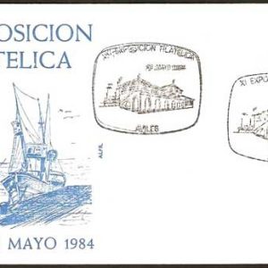 0251. Matasellos XI Exposición Filatélica (Avilés – 29/05/84)