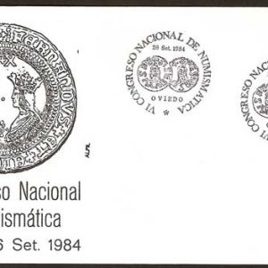0260. Matasellos Congr. Nacional Numismática (Oviedo – 26/09/84)