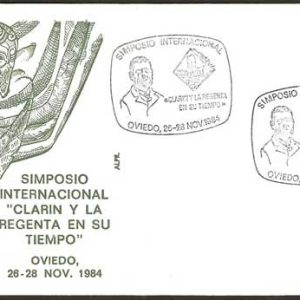 0263.Matasellos Simposio Internacional sobre Clarín(Oviedo-1984)