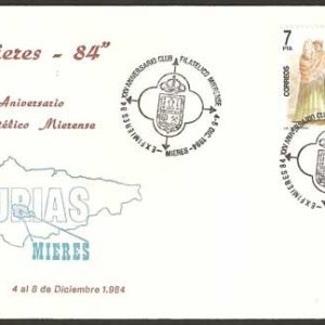 0264. Matasellos Exfimieres’84 (Mieres – 4-5/12/84)
