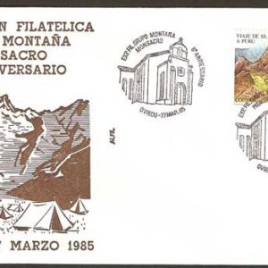 0268.Matasellos Exp. Grupo Montaña Monsacro (Oviedo – 1985)