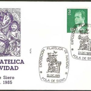 0282.Matasellos Exp. Filatélica Navidad (Pola de Siero-23/12/85)