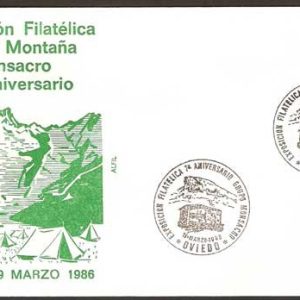 0284.Matasellos Exp. Grupo de Montaña (Oviedo – 19/03/86)
