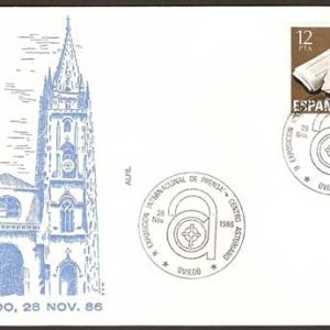 0292.Matasellos Exp. Internacional de Prensa (Oviedo – 28/11/86)