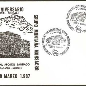 0294.Matasellos Exposición Grupo de Montaña (Oviedo – 21/03/87)